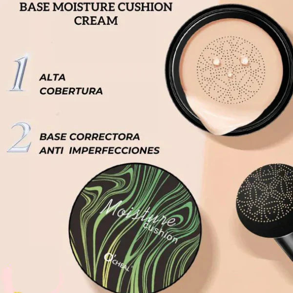 MOINSTURE CUSHION ™ | Base de máxima cobertura 2X1